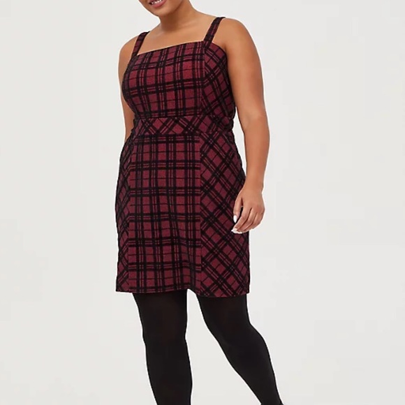 torrid Dresses & Skirts - Double Knit Pinafore Plaid